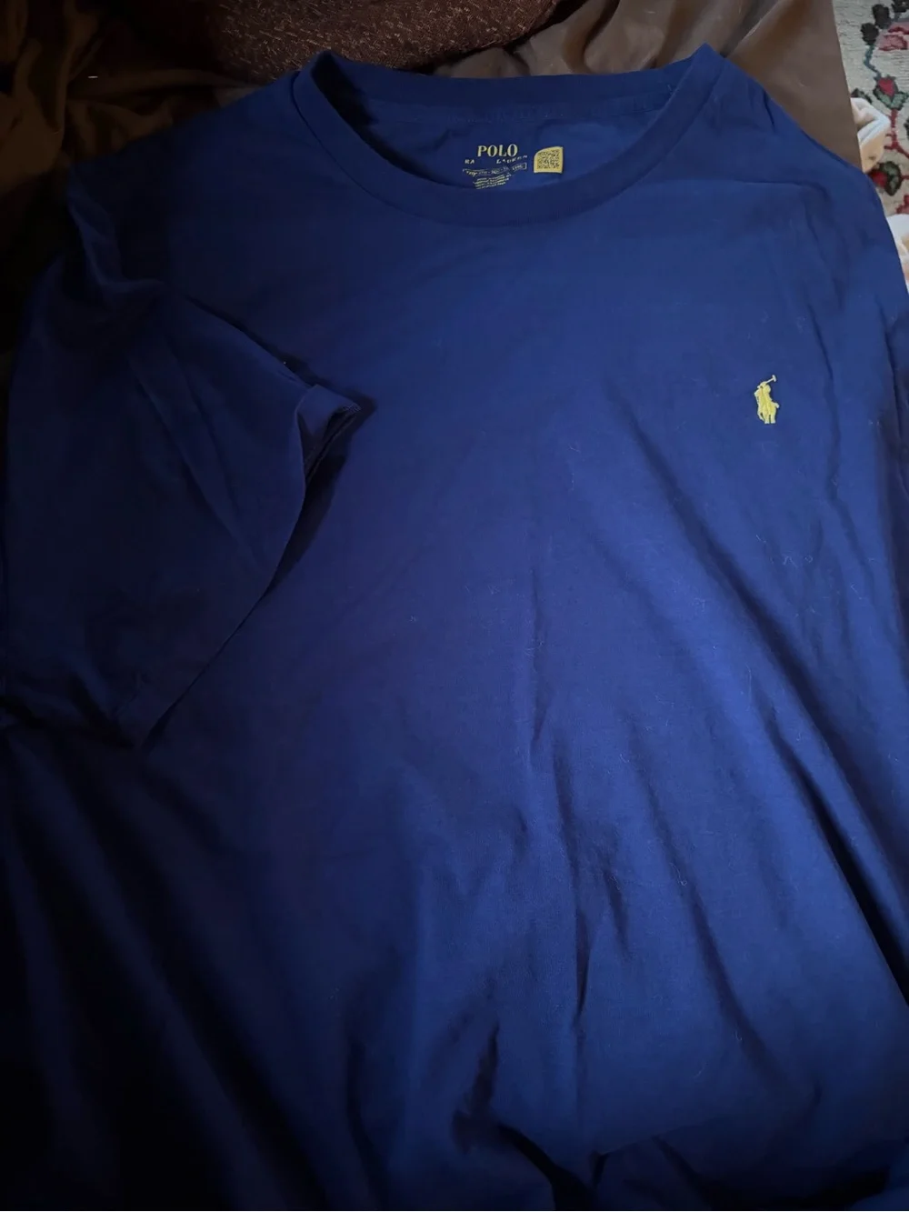 Polo Ralph Lauren Classic Crew Neck T-Shirt in Royal Blue with Yellow Pony sz 3x